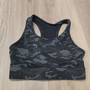 Fabletics Black Camo Sports Bra Womens No Size